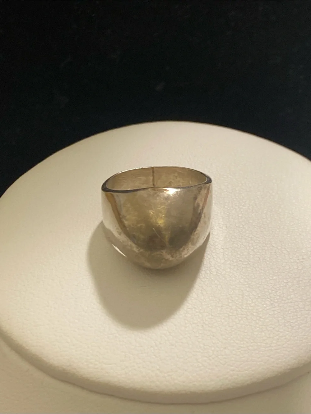 Vintage Sterling Silver Taxco Mexico TR-46 Modernist Sculptural Ring Band